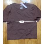 Wild Fable  Seamless Baby Crop T-shirt Top Chestnut Mauve Women’s S NWT Photo 5