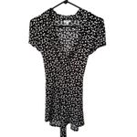 Nine West Separates Women’s Large Tie Back Top Black White Polka Dot Retro Chic Photo 1