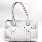Salvatore Ferragamo  White Leather Tote Bag Photo 0