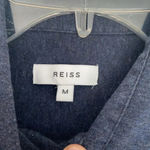Reiss  Blue Button Down Shirt Sz M Photo 2
