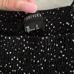 Forever 21 black and white polka dot romper with tie straps Photo 2