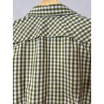 The North Face Green Gingham Plaid Side Cinch Button Up Nylon Shirt Short Sleeve S Photo 6
