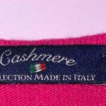 Pink Cashmere Wool Silk Blend Sweater V Neck Long Sleeve Size M Photo 3