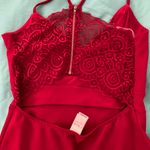 O’ Delilah Bodycon Lace Back Cutout Dress Red Size M Photo 2