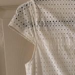 ZARA NEW White Shift Dress Cap Sleeve Seersucker Size Small T-Shirt Brunch NWOT Photo 4