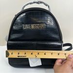 Love moschino NEW Backpack Black Faux Leather Croc-Effect Bag Photo 10