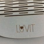 LUVIT Wooden Bird/Heart Gray Cross Body Purse Photo 1