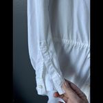 Stylish White Long Sleeve Dress Shirt/Beach Cover Photo 5