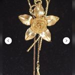 Boutique Gorgeous Gold 3D Rose Bolo Style Necklace Photo 1