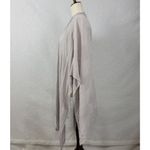 Artisan NY Womens Organic Linen Poncho One Size Gray Lightweight Shrug Cardigan Photo 7