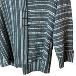 Habitat  Clothes to Live In Women’s Small Crinkle Blouse Striped Collar Buttons Photo 3