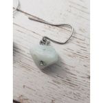 Vintage Earrings For Pierced Ears Light Green Stone Photo 4