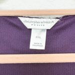 Christopher & Banks  Womens Lace‎ Top Size PXL Purple Whimsigoth Romantic Witchy Photo 4