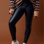 Aerie Offline by ‎ Womens M Real Luxe Black Hi-Rise Faux Leather Leggings Stretch Photo 1