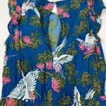 EXPRESS Bird Print Romper NWT Size XS Multicolor Photo 11