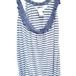 Max Studio S Striped Sleeveless Floral Formal Tank Top Shirt Summer Summertime Photo 0