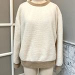 Maeve Anthropologie Cozy Ringer Oversized Sweater Fuzzy Cozy NWOT Small Medium Photo 1