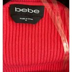 Bebe  Porcelain Rose‎ Cutout Ribbed Bodycon Midi Dress Photo 5