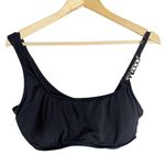 Michael Kors MICHAEL  Logo Chain Black Bikini Swimsuit Top Size Large Photo 2