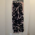 Young Fabulous and Broke Black Tie Dye Palms Split Wide Leg Pant. Photo 7