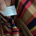 Tignanello Satchel Handbag Pink Brown Beige Colorblock Top Handle Shoulder Bag Pink Photo 5