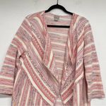 Chico's  Pink & Orange Tweed Open Front Blazer Jacket L Photo 1