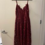 ASTR the Label Lace wine midi dress Photo 4