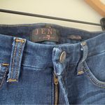 7 For All Mankind Jen7 Ankle Skinny Jeans raw hem dark Wash zip button pockets 4 Photo 7