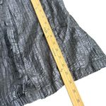 Anita Ford Thai Silk Button Down Top Womens M Pintucked Textured Collared Career Gray Size M Photo 7