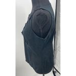 WD NY Black Sleeveless Top with Sequin Lace Embellishment Elegant Evening Wear Size L Photo 5