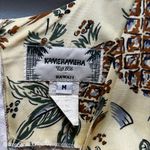 Vintage Kamehameha Yellow Pineapple Print Hawaiian Shift Dress S Photo 3