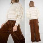 Ulla Johnson Delma Fringe Pullover Sweater Cream Ivory Tassel Knit Size P / XS Photo 13
