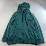 Rock & Roll Cowgirl  XXL Hoodie Sweatshirt Studs Wings Heart Full Zip Spellout Photo 1