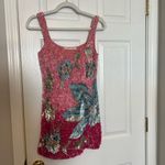 NEW LA FUORI Fleur Oasis Mini Dress in Pink Ombre Size M Photo 7