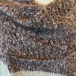 Bandolino  Denim Acrylic Poncho Womens PM  Sweater Purple Gray Stripe Cowl Neck Photo 11