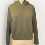 ZARA  Cropped Hoodie Army Green Women’s Small Photo 0