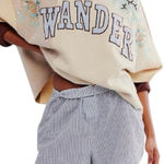 FREE PEOPLE Bali Day Dreams Wander Pullover Size M New with Tag MSRP $198 SOO Blue Size M Photo 0