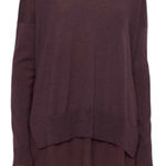 ALLSAINTS Purple Libby Crewneck 100% Merino Wool Long Sleeve Tunic Sweater Sz S Photo 0