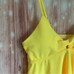 Beachsissi  Yellow Adjustable Strap Flowy Tankini Top Photo 5