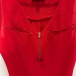 EXPRESS  Red Zip Up Tank Top Photo 2