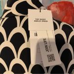 ZARA New NWT  Black & White Geometric Printed Belted Dress Size S Small Boho Photo 5