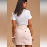 Levi's NWT Levi’s High Rise Deconstructed Pink Denim Mini Skirt size 27 Photo 1