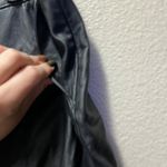 Joie  A-Line Mini Skirt Black 100% Lamb Leather Cocktail Party Size 8 Photo 3