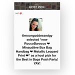 new RoccoBarocco ❤︎ Animal Print Minaudière Box Bag ❤︎ Drop In Chain Handle ❤︎ Photo 12