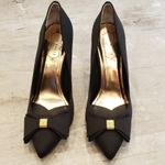 Ted Baker π LONDON Azeline Black Pointed Toe Bow Pump Heels US 9 New Without Box Photo 6