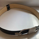 Corset Statement Leather Belt Black Silver‎ Photo 0