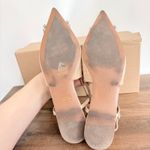 Bibi Lou Anthro Embellished Flat Slingback Shoes US 6 EU 37 W/ Box $190 Leather Tan Size 7 Photo 5