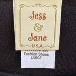 NEW Jess & Jane Black 3/4 Sleeve Cotton Fashion Shoes and Purses Top Size Large Photo 5