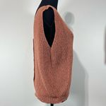 Sweet Rain  Button V Back Sleeveless Sweater Vest Sz Lg Women’s Light Rust Photo 3