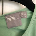 ASOS Sea Foam Green Embroidered Dress Size US 4 Photo 3
